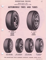 1967 Goodyear Passenger Tire Price List